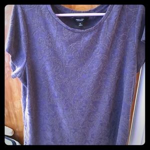 Vera Wang heathered purple top